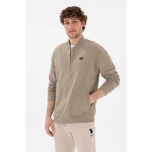 U.s. Polo Assn. Erkek Açık Haki Sweatshirt 50293380-VR183