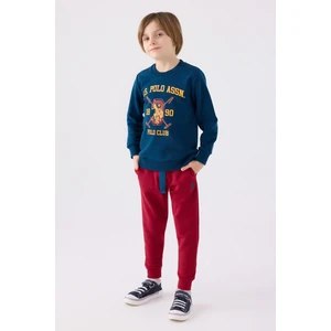 U.s. Polo Assn. Erkek Çocuk Indigo Pijama Takım 50299430-VR028