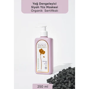 IVA NATURA Organik Siyah Yüz Maskesi At Kestanesi ve Dağ Çileği Özlü 250 ML