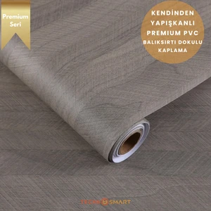 60×100 cm  Kendinden Yapışkanlı Balıksırtı Desenli Premium Duvar Kağıdı Masa Dolap Kaplama