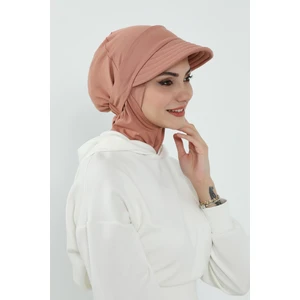 Aisha's Design Çıkarılabilir Siperlikli Bone,Türban,B-82