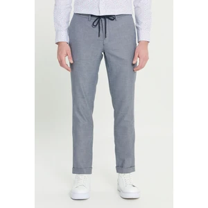 Comfort Fit Rahat Kesim Yan Cepli Desenli Beli Lastikli Pantolon