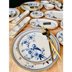 Casa De Bella Çiçek Desenli 38 Parça 6 Kişilik Lüks Kahvaltı Takımı