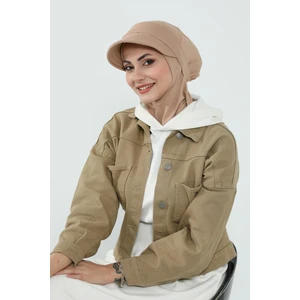 Aisha's Design Çıkarılabilir Siperlikli Bone,türban,b-82