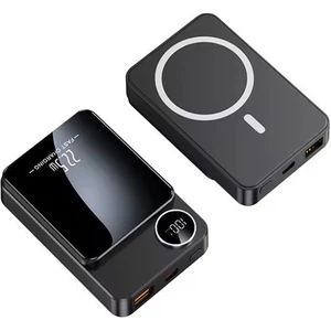 10000Mh Kablolu 22.5w iPhone Magsafe 15w Elektronik Taşınabilir Batarya Powerbank Telefon Şarj Aleti