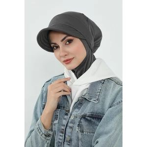 Aisha's Design Çıkarılabilir Siperlikli Bone,türban,b-82