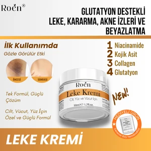 Cilt Beyazlatıcı, Leke Kremi, Kararma, Akne,  Glutatyonlu Beyazlatıcı Leke Krem 50ml