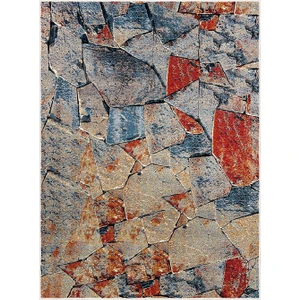 Dekoratif Özel Tasarım Yıkanabilir,ince, Kaymaz Tabanlı, Modern Halı KECE-FR90