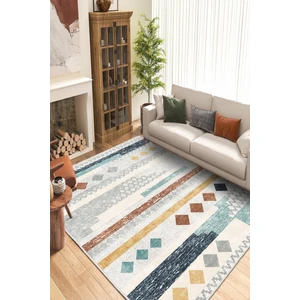 Dekoratif Özel Tasarım Yıkanabilir,ince, Kaymaz Tabanlı, Modern Halı INFKECE15