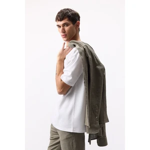 %100 Pamuk New Regular Fit Bisiklet Yaka Basic Düz Kısa Kollu Tişört V7699AZ25SP