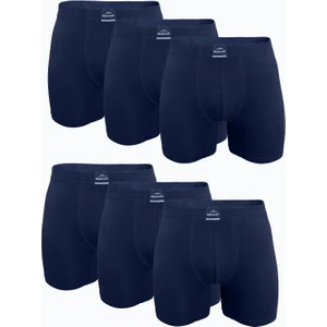 Erkek Lacivert 6 Lı Premium Collection Modal Uzun Boxer 6M250