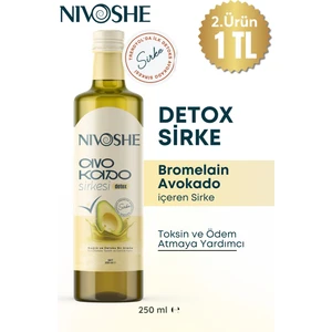 Premium Detox Sirke Bromelain Avokado Mix Doğal Fermantasyon 250ML 2. Ürün 1 TL