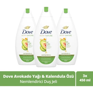 Nemlendirici Duş Jeli Avokado Yağı ve Kalendula Özü 450 ml X3