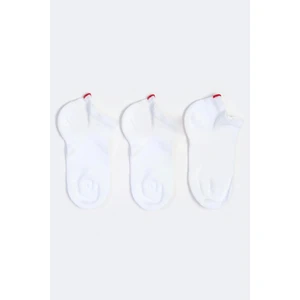 Katia & Bony Run 3'lü Kadın Basic Patik Çorap Beyaz/Beyaz/Beyaz