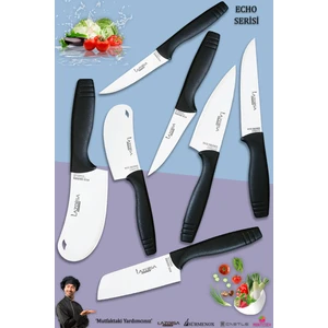 Eco Serisi Mutfak Bıçak Seti Et Ekmek Sebze Salata Pizza Börek Pide Şef Bıçağı 7’Li Set