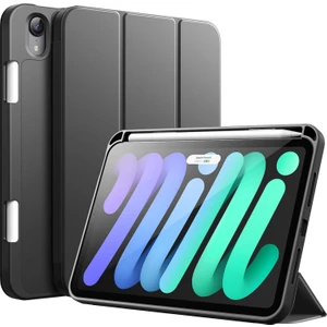 TEKNETSTORE iPad Mini 7 A17 Pro Kılıf Uyku Modlu Smart Pen Slot Charging Case