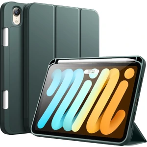 iPad Mini 7 A17 Pro Kılıf Uyku Modlu Smart Pen Slot Charging Case
