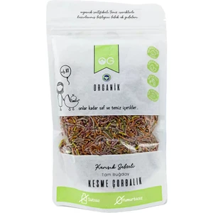 Organik Karışık Sebzeli Tam Buğday Kesme Çorbalık 200 Gr +8 Ay