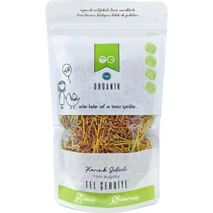 Organik Karışık Sebzeli Tam Buğday Tel Şehriye 180 Gr +8 Ay
