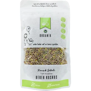 Organik Karışık Sebzeli Tam Buğday Bebek Kuskus 250 Gr +8 Ay