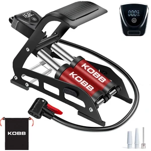 Kobb KB5402D Çift Pistonlu Dokunmatik Dijital Basınç Göstergeli Ayak Pompası + Taşıma Kılıfı