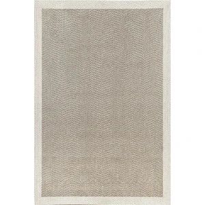 Türkmen Halı Siesta 1503 Krem Bordürlü Bej Sisal Halı Bordürlü Kolay Temizlenen Hasır Yolluk