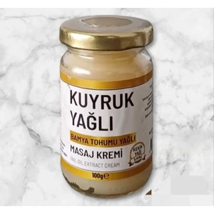 Kuyruk Yağlı Krem 100 Ml(Bamya Tohumu ve Kekik Yağı Ilaveli) El Yapımı Doğal Içerik
