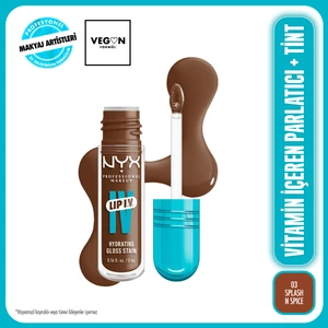 NYX Professional Makeup Lip I.V. Vitamin İçeren Parlatıcı + Tint - 03 Splash N Spice