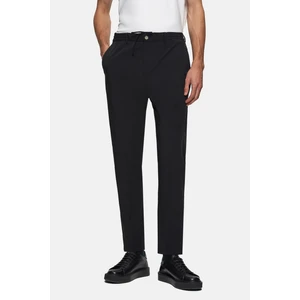 D'S Damat Ds Damat Relaxed Fit Siyah Armürlü Ince ve Hafif Rpt Jogger Pantolon