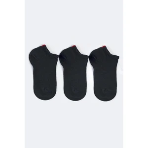 Katia & Bony Run 3 lü Çocuk Basic Patik Çorap Siyah/Siyah/Siyah