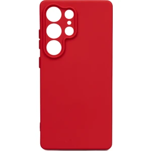 Case 4u Galaxy S25 Ultra Kılıf Kamera Korumalı Mat Renkli Yumuşak Kalın Sağlam Silikon Kılıf Biye Kırmızı