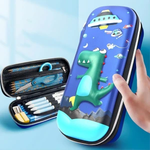 Go Veform Eva Kasa 3 Boyutlu Kabartmalı Çocuk Kalem Çantası Lacivert OKÇ9976