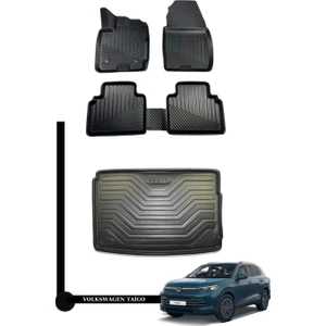 Volkswagen Taigo 2021+ 3D Havuzlu Paspas + Bagaj Havuzu Ikili Set