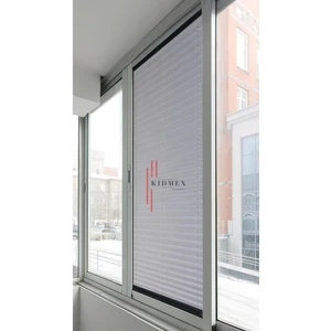 Dimout Yarı Blackout Gri  - Ofis Perdesi - Ev Perdesi - Salon Perdesi - Plise Perde