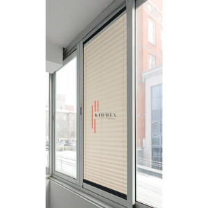 Dimout Yarı Blackout Krem  - Ofis Perdesi - Ev Perdesi - Salon Perdesi - Plise Perde