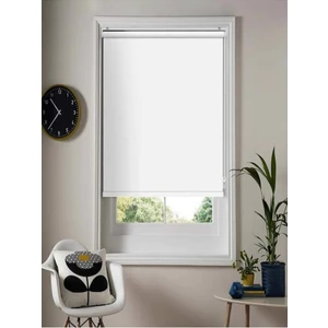 Ithal Bambu Beyaz Stor Perde Etek Dilimsiz