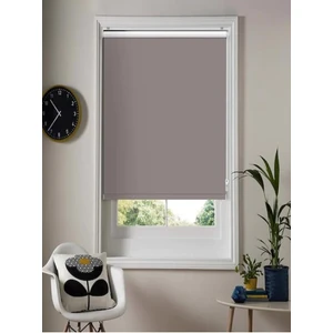 Ithal Bambu Koyu Gri Stor Perde Etek Dilimsiz