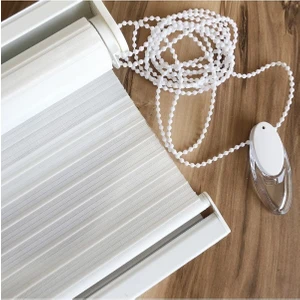 Beyaz Plisei Alüminyum Kasa Zebra Perde Eteksiz