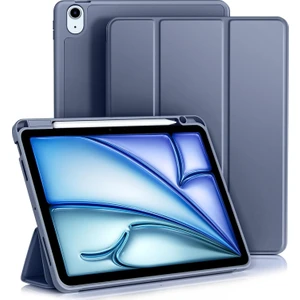 TEKNETSTORE Apple iPad Air 11 Inç M2 2024 Uyumlu Kılıf Pen Slot Charging Case Kalem Bölmeli A2902 A2903 A2904