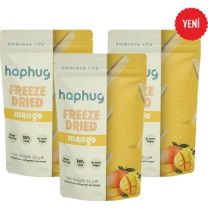 HapHug 3'lü Paket Freeze Dried Mango 3x20 gr