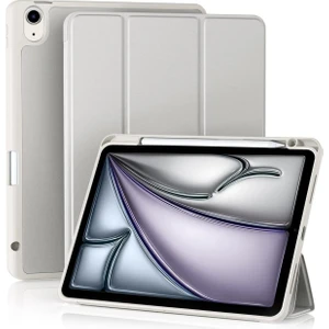 TEKNETSTORE iPad Air 11 İnç M2 2024 Uyumlu Kılıf Pen Slot Charging Case Kalem Bölmeli A2902 A2903 A2904