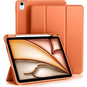 TEKNETSTORE iPad Air 11 İnç M2 2024 Uyumlu Kılıf Pen Slot Charging Case Kalem Bölmeli A2902 A2903 A2904