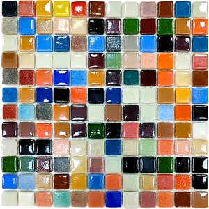 Mutfak Tezgah Arası, Havuz, Banyo, Sauna, Spa, ve Yaşam Alanlarının Tüm Yüzeyleri İçin. 25X25MM Çok Renkli. 31,5X31,5CM. Fileli Cam Mozaik. ( 1 M2 Fiyatıdır )