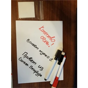 Yazı Tahtası 25CM x 35CM Mıknatıslı Haftalık Magnet Planlayıcı Katlanabilir Silinebilir + 2 Kalem