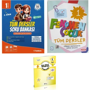1. Sınıf Tüm Dersler Soru Bankası Fenomen Çocuk Tüm Dersler Soru Bankası