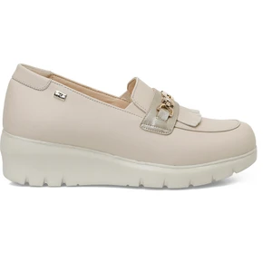 166010.Z5FX Bej Kadın Loafer