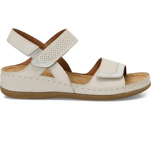 104424.Z5FX Bej Kadın Comfort Sandalet