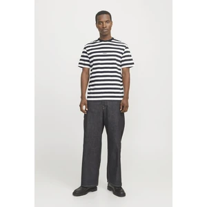 Jack & Jones Jorvesterbro Newton Strıpe Tee Ss Cn Siyah-Beyaz