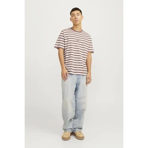 Jack & Jones Jorvesterbro Newton Strıpe Tee Ss Cn Bordo-Beyaz
