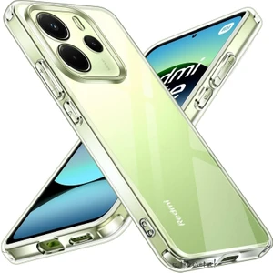 M.tk moveteck Xiaomi Redmi Note 14 Kılıf Kamera Çıkıntılı Korumalı Renksiz Yumuşak Şeffaf Silikon Kapak